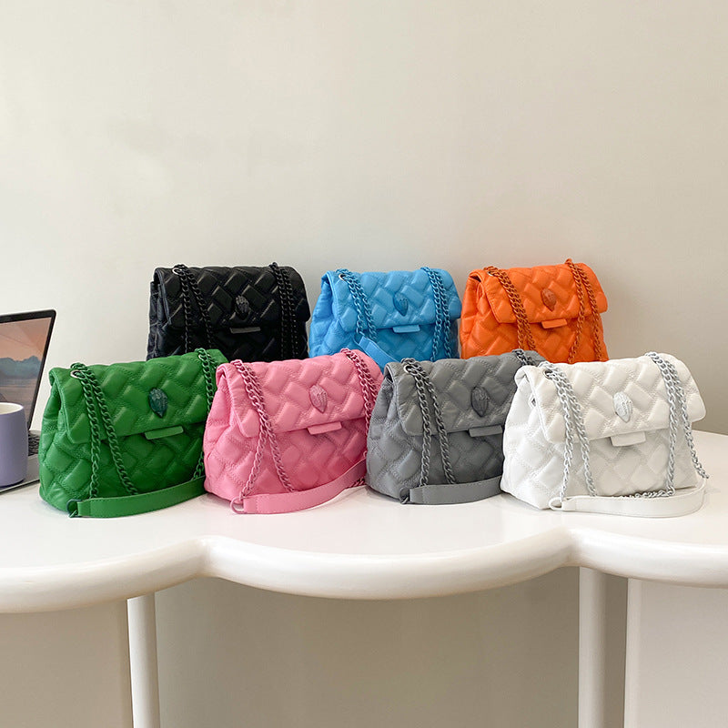 Rhombus PU Shoulder Bag