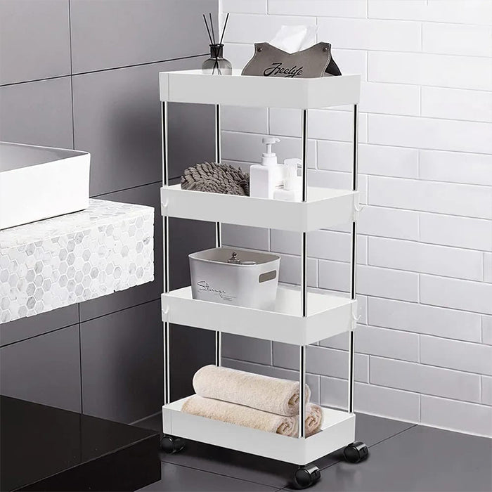 4-Tier Kitchen Shelf Trolley Rack
