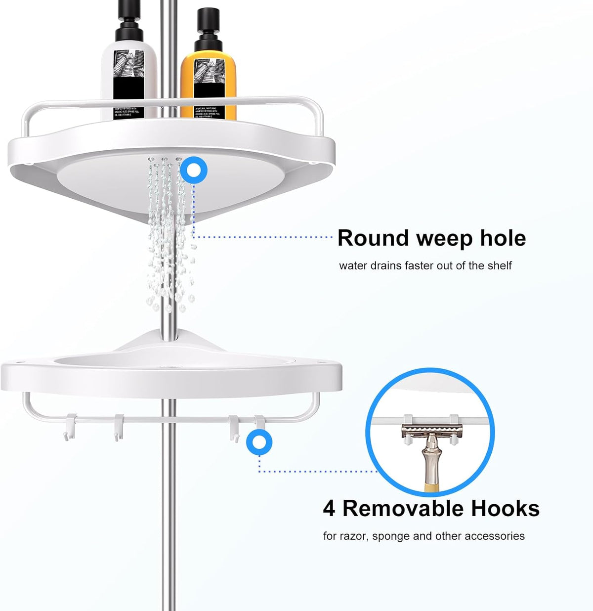 Shower Caddy Corner Organizer