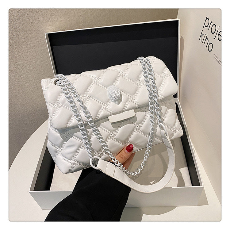 Rhombus PU Shoulder Bag
