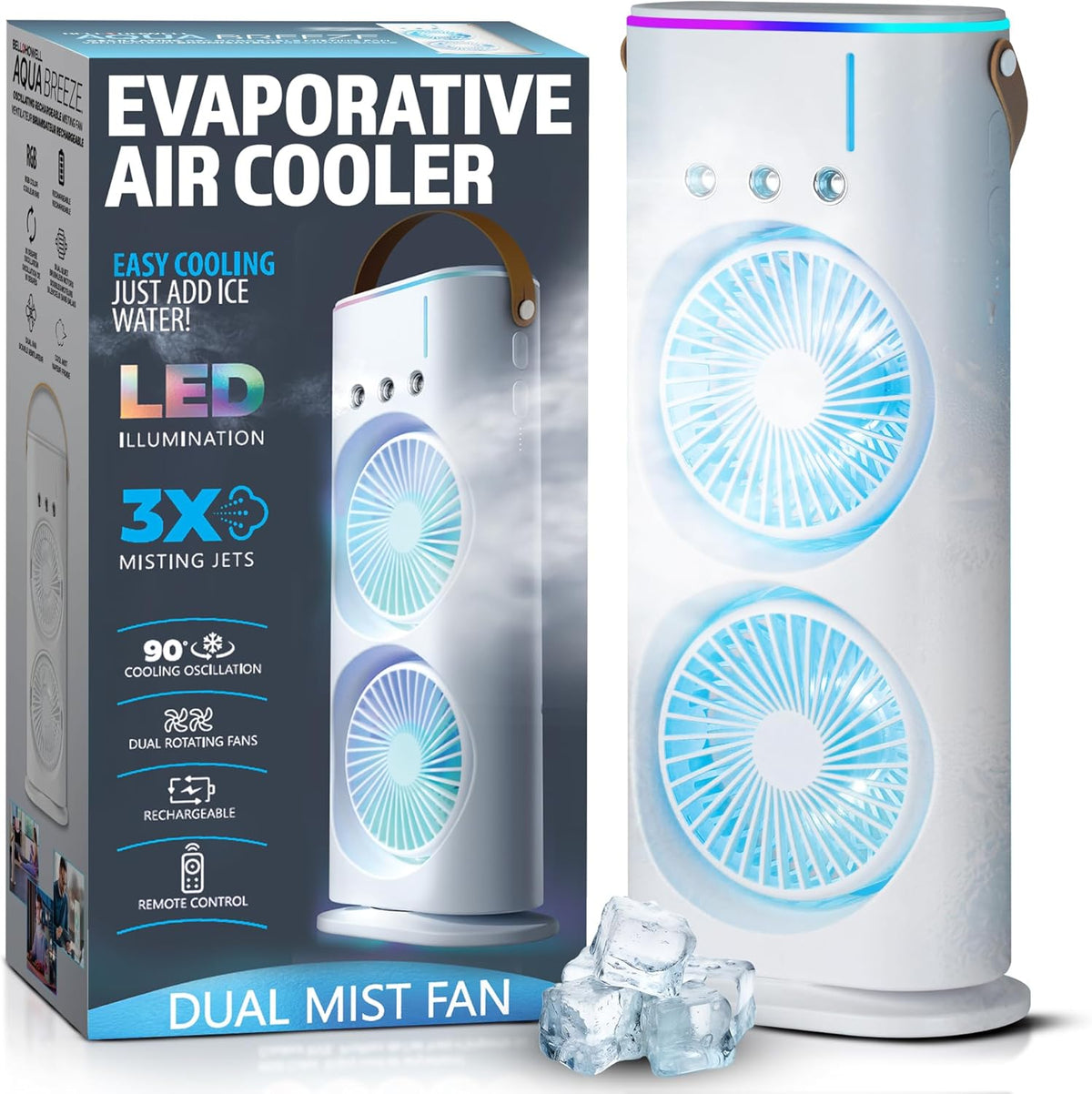 Portable Double-Head Mini Air Cooler