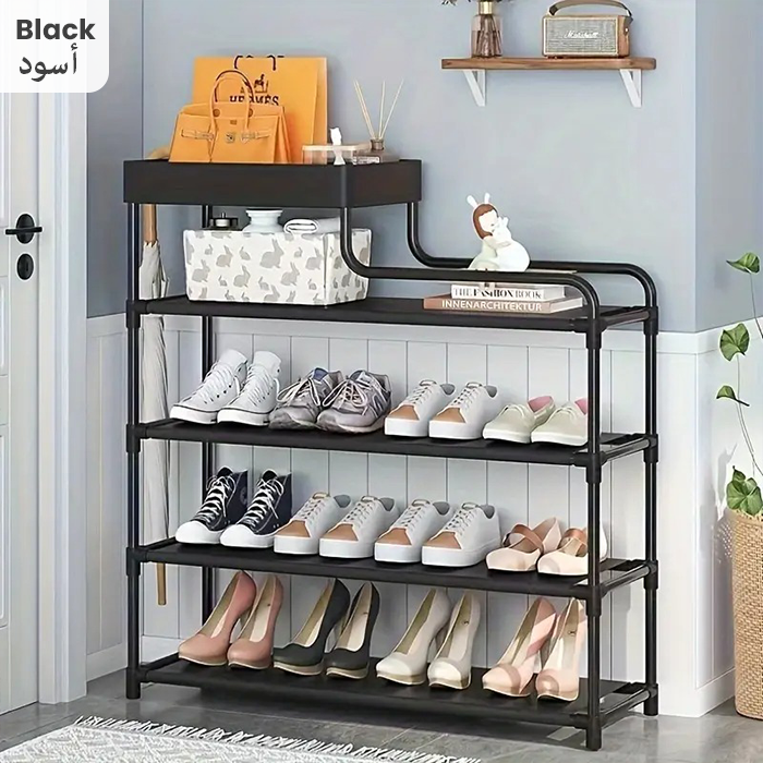 4 Tier L-type Shoe Organizer Rack