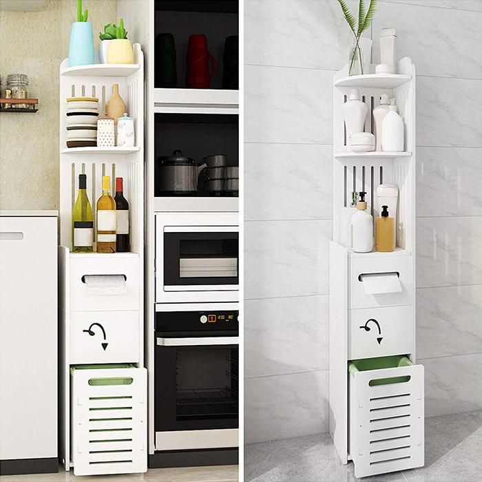 4-Tier Corner Bathroom Storage Organizer