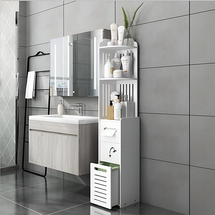 4-Tier Corner Bathroom Storage Organizer
