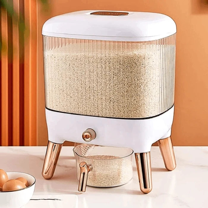 10KG Large Capacity Rice Storage Container with Airtight Lid