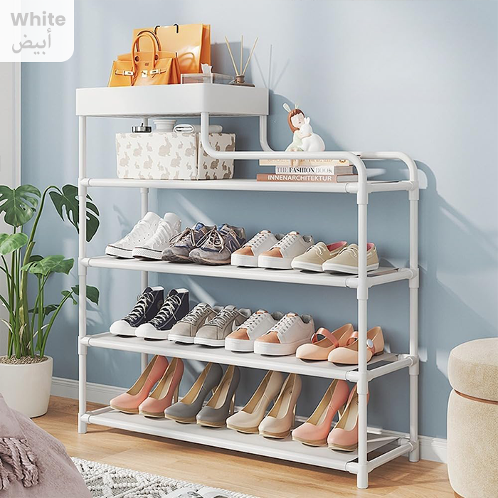 4 Tier L-type Shoe Organizer Rack