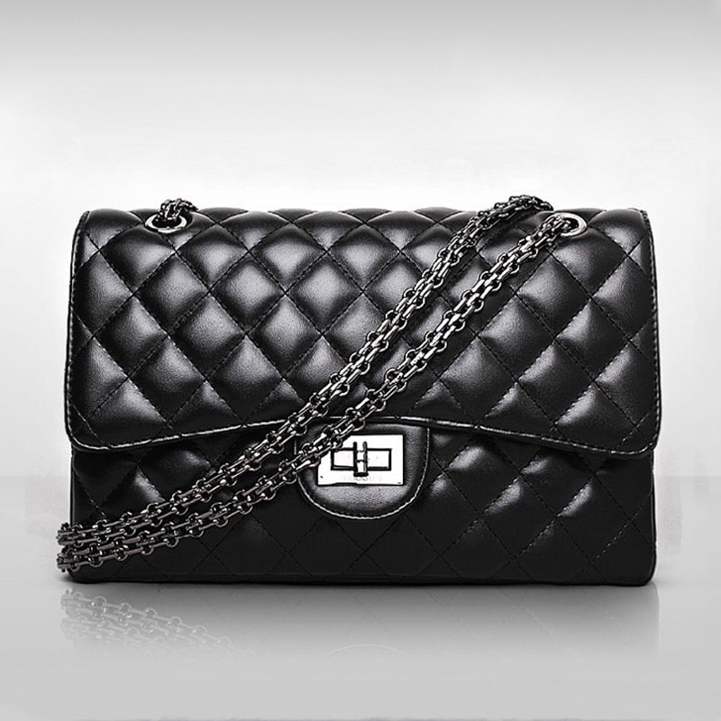 Diamond Plaid Chain Crossbody Bag