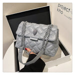 Rhombus PU Shoulder Bag
