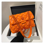 Rhombus PU Shoulder Bag