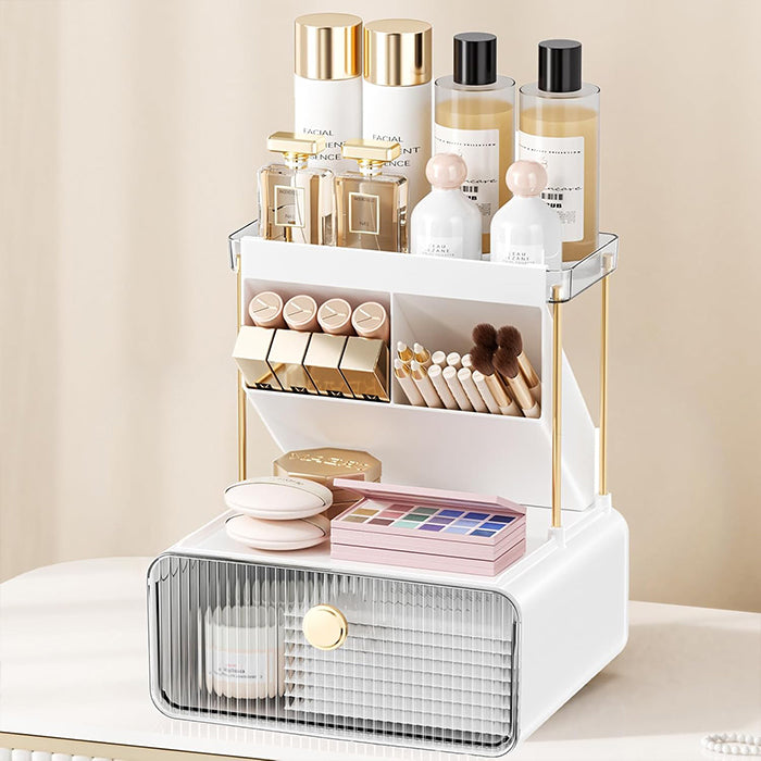 Cosmetics & Vanity Makeup Organizer With Drawer