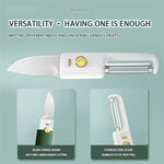 2- In- 1 Dual Fruit and Vegetable Knife Slicer and Peeler