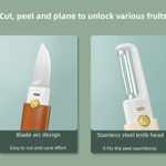 2- In- 1 Dual Fruit and Vegetable Knife Slicer and Peeler