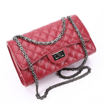 Diamond Plaid Chain Crossbody Bag