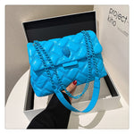 Rhombus PU Shoulder Bag