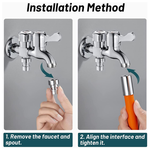 360° Flexible Shaped Flex Faucet Extender Tube