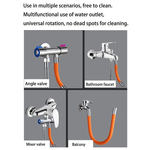 360° Flexible Shaped Flex Faucet Extender Tube
