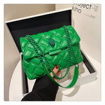 Rhombus PU Shoulder Bag