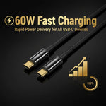 Green Lion USB-C to USB-C Touch Cable 1 Meter 60W