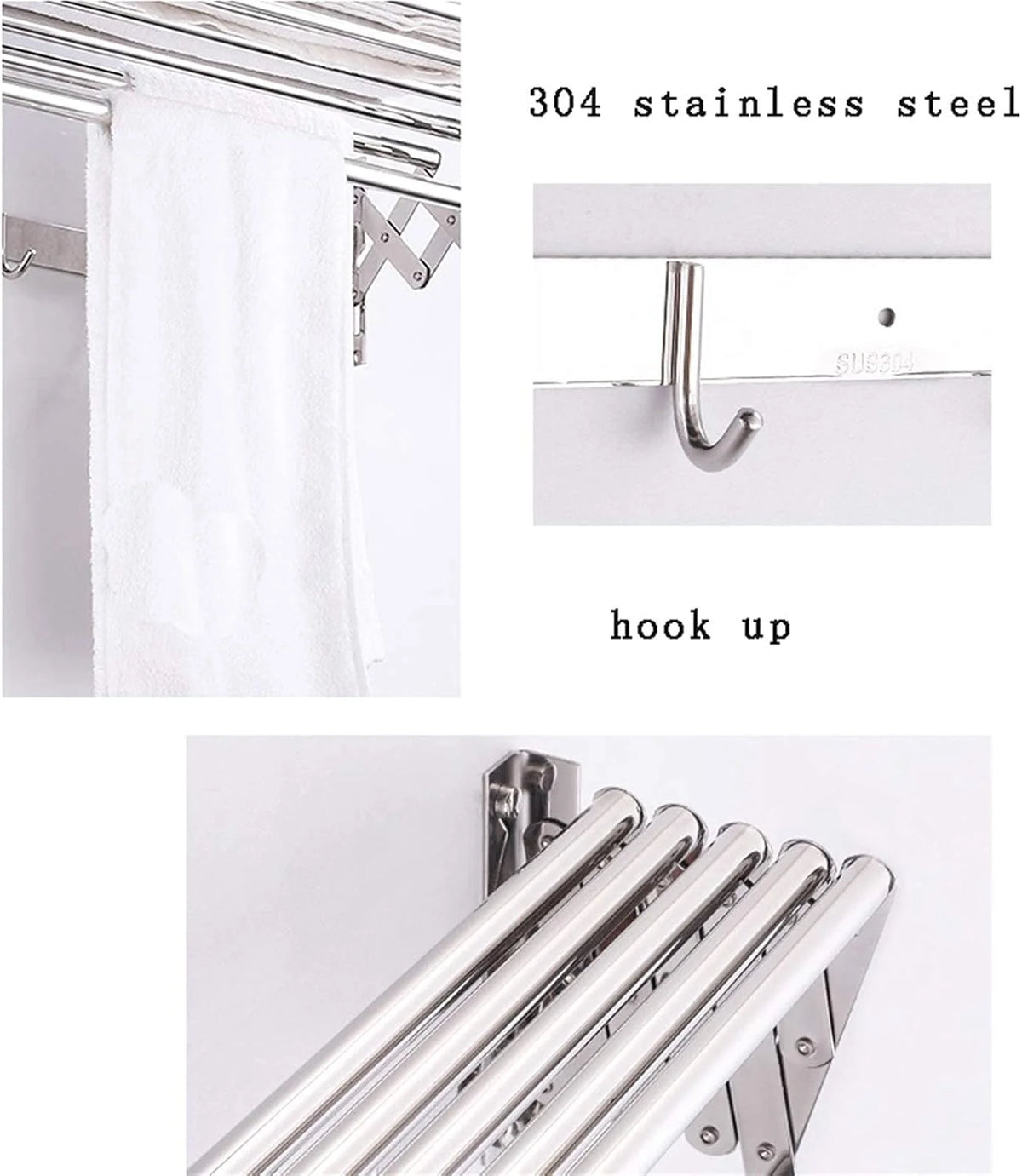 Balcony Clothes Hanger – 70 cm