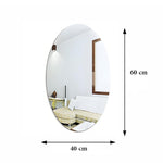 Self-Adhesive Flexible Plastic Oval Mirror