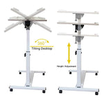Adjustable Overbed Laptop Stand Table