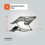Porodo Smart Folding Multi-Device Stand – Silver