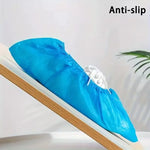 100 Pcs Waterproof Plastic Disposable Shoe Cover