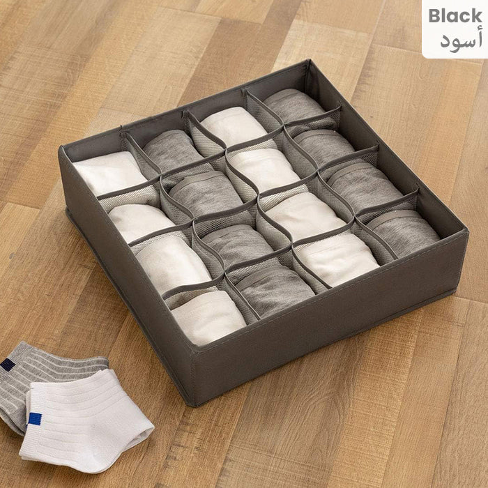 16 Cell Collapsible Foldable Underwear Wardrobe Garments Organizer