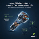 PARKIZ 55W Universal Dual Port Car Charger