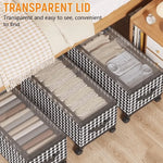Space Saving Under Bed Storage Box with Wheels