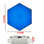 Remote Hexagon LED Wall Light 3 Set