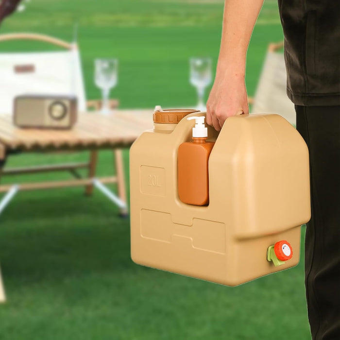 30L Outdoor Camping Water Storage Container with Faucet