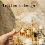 Multifunctional 360° Rotating Makeup Organizer Stand