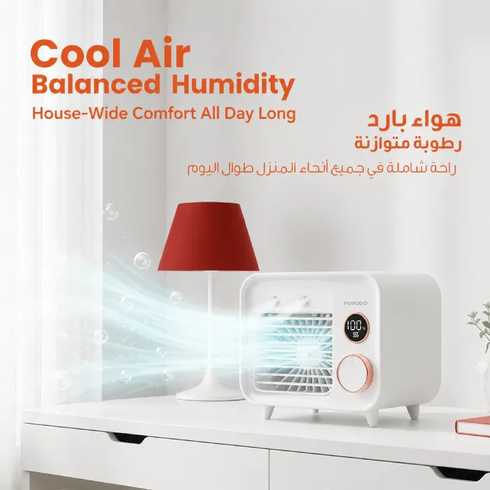 Porodo Mini Mist Cooling Fan & Portable Air Cooler