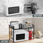 1 Tier Expandable Microwave Oven Rack