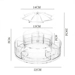 Multifunctional 360° Rotating Makeup Organizer Stand