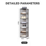Multi-Tier Hanging Storage Bag Organizer for Wardrobe & Closet Storage