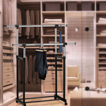 Double Rods Clothes Drying Stand