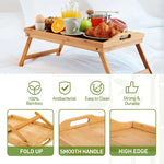 Multipurpose Foldable Bamboo Bed Tray & Laptop Table