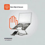 Porodo 2-in-1 Foldable Laptop & Phone Stand