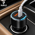 PARKIZ 55W Fast Charging Dual Port Car Charger Adapter
