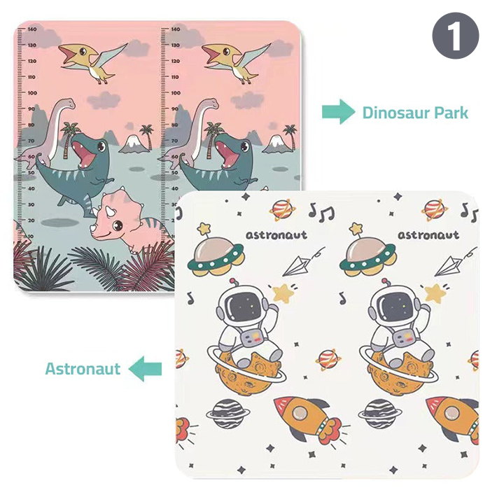 Baby Play Mat, Folding Baby Crawling Two Sided Play Mat