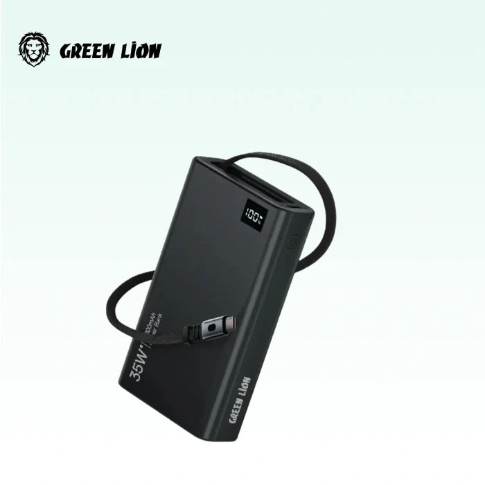 Green Lion Retractable Power Bank 35W 10000mAh