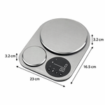 Green Lion Dual Kitchen Scale – Silver