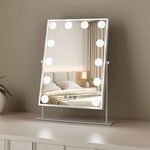 Green Lion Glam Shine Makeup Mirror With LED Lights – White