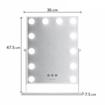 Green Lion Glam Shine Makeup Mirror With LED Lights – White