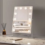 Green Lion Glam Shine Makeup Mirror With LED Lights – White