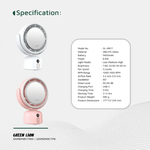 Green Lion Makeup Mirror Fan- Pink