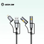 Green Lion 6-in-1 Cable Charging, Led Light, Ignition – Gray