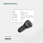 Green Lion 50W Dual Port Car Charger